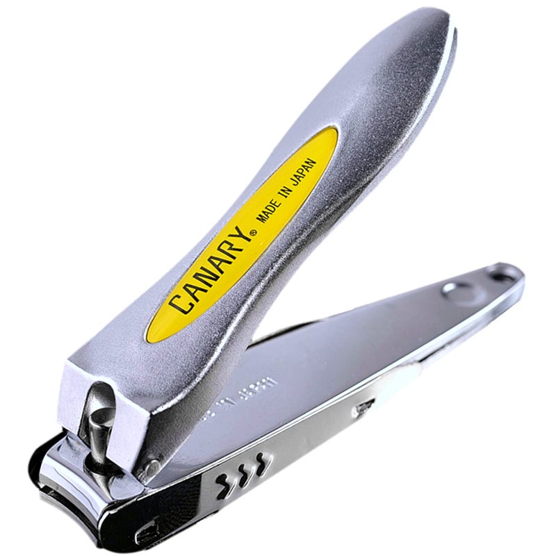 CANARY Japanese Nail Clippers with Catcher All Metal Heavy Duty Japanese Steel Edge for Thick Fingernail  Toenail No Splash Precision Nail Cutting Tool Made in Japan